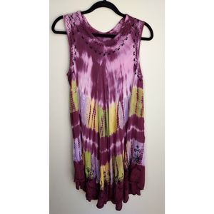 Tie Dye Dress Swimsuit Cover